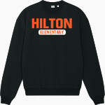 Hilton Elementary School hound dog Stanley/Stella Unisex Ledger Dry Crewneck Sweatshirt Front Thumbnail