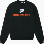 Shirley C Heim Timberwolves <span class="pdp-name-mascot">Shirley C Heim Timberwolves</span> Stanley/Stella Unisex Ledger Dry Crewneck Sweatshirt Front Thumbnail
