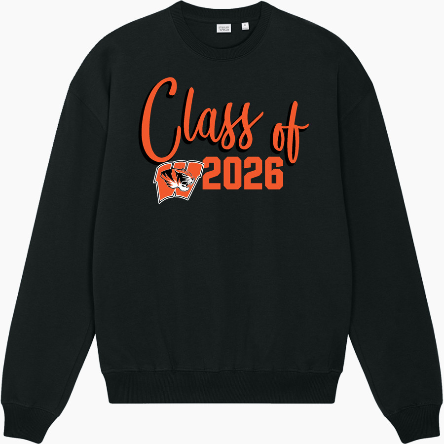 WIGGINS TIGERS The Official Online Store <span class="pdp-name-mascot">WIGGINS TIGERS</span> Stanley/Stella Unisex Ledger Dry Crewneck Sweatshirt