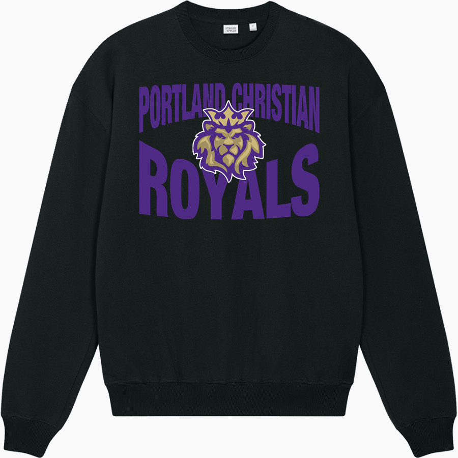 PORTLAND CHRISTIAN HIGH SCHOOL ROYALS <span class="pdp-name-mascot">PORTLAND CHRISTIAN ROYALS</span> Stanley/Stella Unisex Ledger Dry Crewneck Sweatshirt
