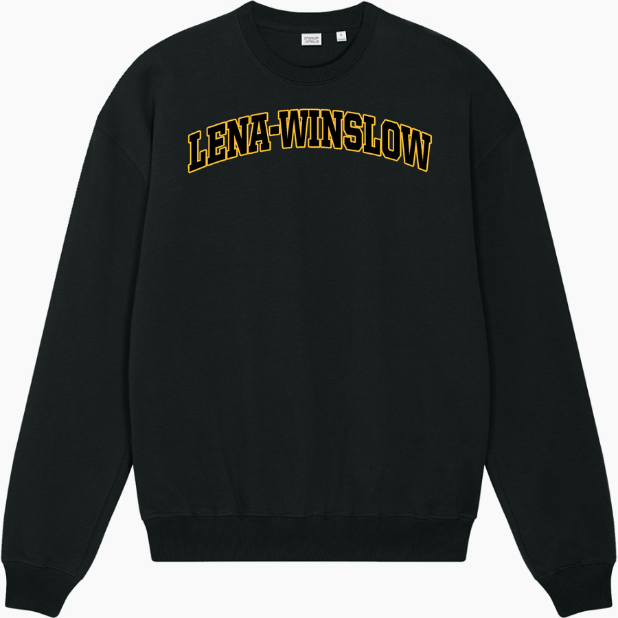 Lena-winslow Panthers <span class="pdp-name-mascot">Lena-winslow Leopards</span> Stanley/Stella Unisex Ledger Dry Crewneck Sweatshirt