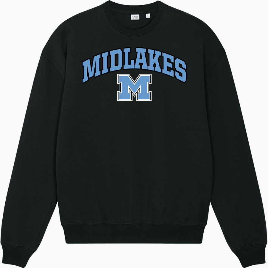 MIDLAKES HIGH SCHOOL SCREAMING EAGLES <span class="pdp-name-mascot">MIDLAKES SCREAMING EAGLES</span> Stanley/Stella Unisex Ledger Dry Crewneck Sweatshirt