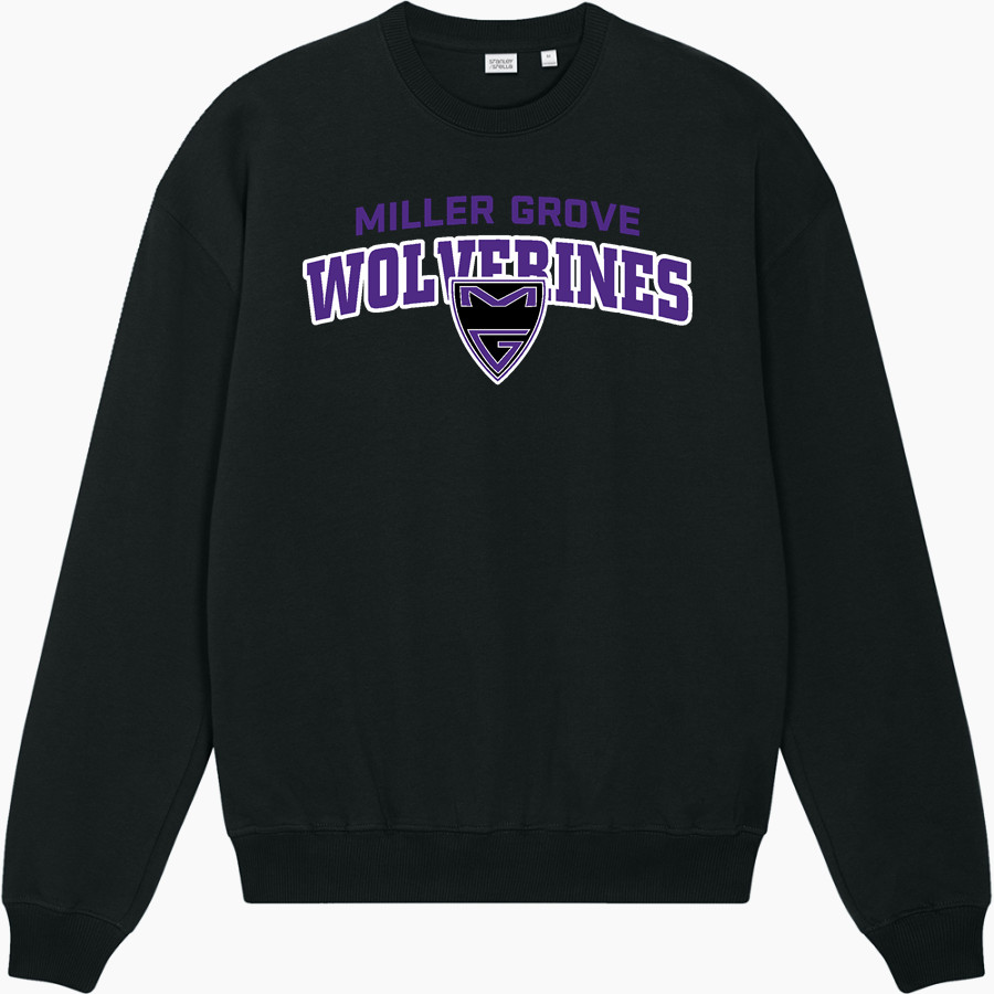 MILLER GROVE HIGH SCHOOL WOLVERINES <span class="pdp-name-mascot">MILLER GROVE WOLVERINES</span> Stanley/Stella Unisex Ledger Dry Crewneck Sweatshirt