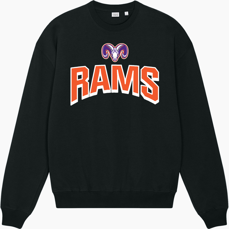 McDonough Rams Stanley/Stella Unisex Ledger Dry Crewneck Sweatshirt