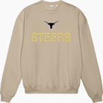 BIG SPRING HIGH SCHOOL STEERS Stanley/Stella Unisex Ledger Dry Crewneck Sweatshirt Front Thumbnail