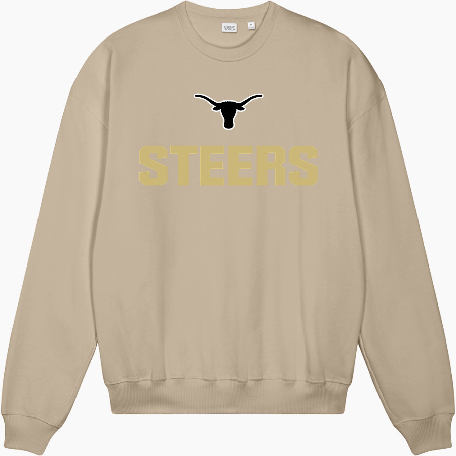 BIG SPRING HIGH SCHOOL STEERS Stanley/Stella Unisex Ledger Dry Crewneck Sweatshirt