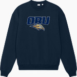 Oral Roberts Golden Eagles <span class="pdp-name-mascot">Oral Roberts Golden Eagles</span> Stanley/Stella Unisex Ledger Dry Crewneck Sweatshirt Front Thumbnail