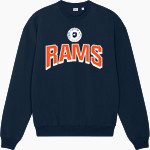 Helena Christian Rams <span class="pdp-name-mascot">Helena Christian School Rams</span> Stanley/Stella Unisex Ledger Dry Crewneck Sweatshirt Front Thumbnail