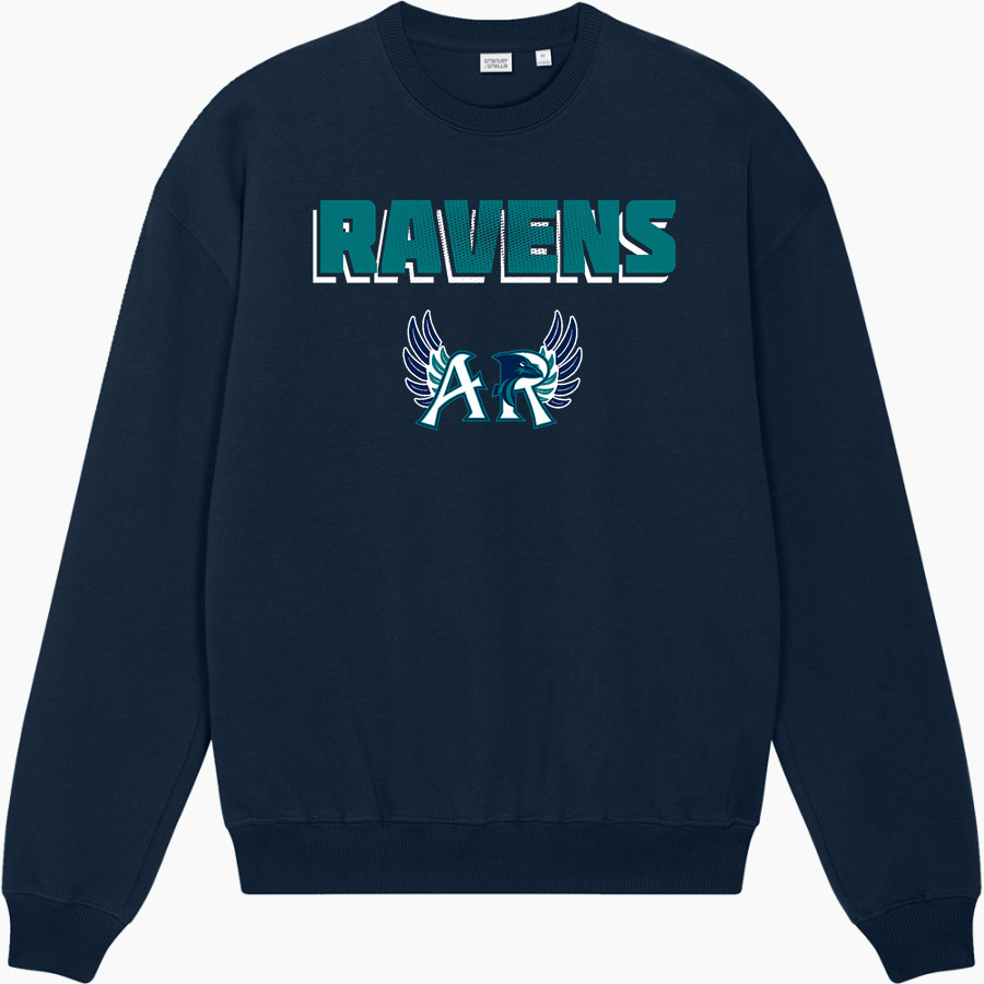 AUBURN RIVERSIDE HIGH SCHOOL RAVENS Stanley/Stella Unisex Ledger Dry Crewneck Sweatshirt
