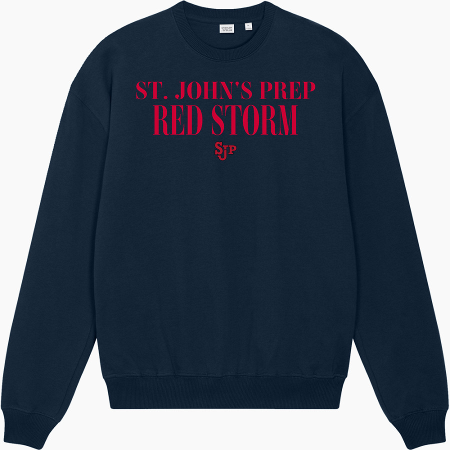 St. John's Prep Red Storm Stanley/Stella Unisex Ledger Dry Crewneck Sweatshirt
