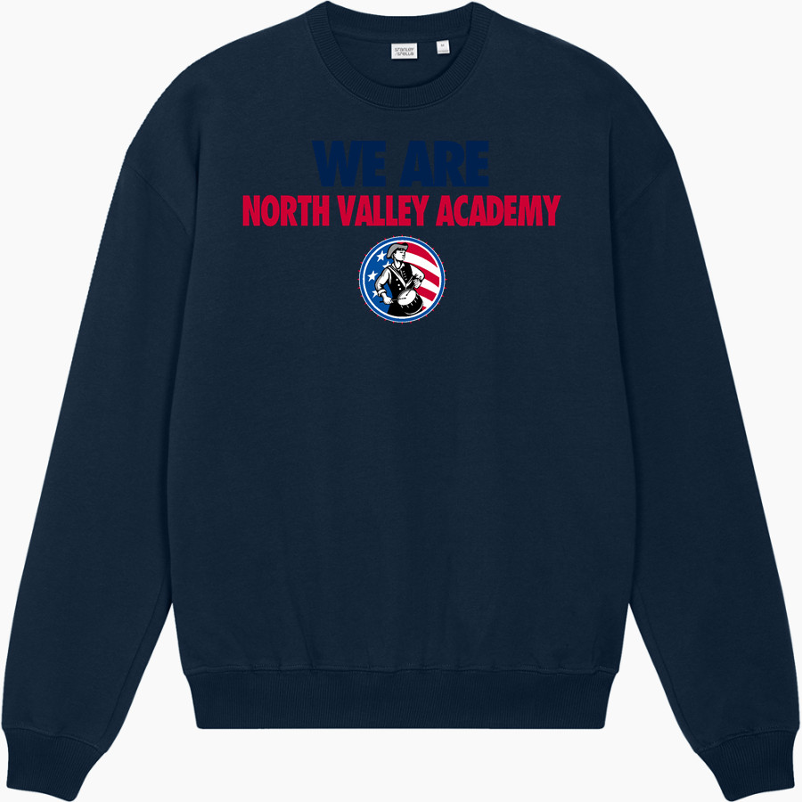 North Valley Academy Patriots <span class="pdp-name-mascot">North Valley Academy Patriots</span> Stanley/Stella Unisex Ledger Dry Crewneck Sweatshirt