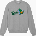 Delta College Pioneers Stanley/Stella Unisex Ledger Dry Crewneck Sweatshirt Front Thumbnail