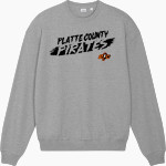 PLATTE COUNTY HIGH SCHOOL PIRATES <span class="pdp-name-mascot">PLATTE COUNTY PIRATES</span> Stanley/Stella Unisex Ledger Dry Crewneck Sweatshirt Front Thumbnail