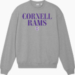 Cornell Rams <span class="pdp-name-mascot">Cornell Rams</span> Stanley/Stella Unisex Ledger Dry Crewneck Sweatshirt Front Thumbnail
