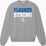 Franklin Central Flashes <span class="pdp-name-mascot">Franklin Central Flashes</span> Stanley/Stella Unisex Ledger Dry Crewneck Sweatshirt Front Thumbnail