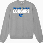 CINCINNATI CHRISTIAN HIGH SCHOOL COUGARS <span class="pdp-name-mascot">CINCINNATI CHRISTIAN COUGARS</span> Stanley/Stella Unisex Ledger Dry Crewneck Sweatshirt Front Thumbnail