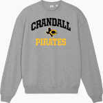 CRANDALL HIGH SCHOOL PIRATES Stanley/Stella Unisex Ledger Dry Crewneck Sweatshirt Front Thumbnail