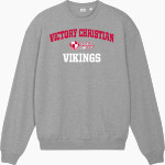 Victory Christian Vikings Stanley/Stella Unisex Ledger Dry Crewneck Sweatshirt Front Thumbnail