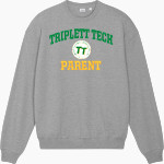 Triplett Tech <span class="pdp-name-mascot">Triplett Business and Technical Institute</span> Stanley/Stella Unisex Ledger Dry Crewneck Sweatshirt Front Thumbnail