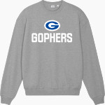 Gresham Gophers <span class="pdp-name-mascot">Gresham Gophers</span> Stanley/Stella Unisex Ledger Dry Crewneck Sweatshirt Front Thumbnail
