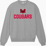 Mountain View Cougars <span class="pdp-name-mascot">Mountain View Cougars</span> Stanley/Stella Unisex Ledger Dry Crewneck Sweatshirt Front Thumbnail