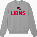 Bryn Athyn College The Official Store of the Lions <span class="pdp-name-mascot">Bryn Athyn College Lions</span> Stanley/Stella Unisex Ledger Dry Crewneck Sweatshirt Front Thumbnail