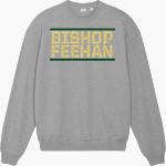 Bishop Feehan Shamrocks <span class="pdp-name-mascot">Bishop Feehan Shamrocks</span> Stanley/Stella Unisex Ledger Dry Crewneck Sweatshirt Front Thumbnail