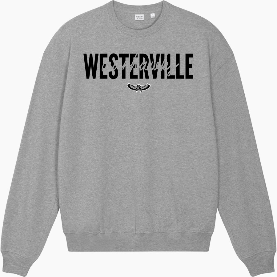WESTERVILLE CENTRAL WARHAWKS Stanley/Stella Unisex Ledger Dry Crewneck Sweatshirt