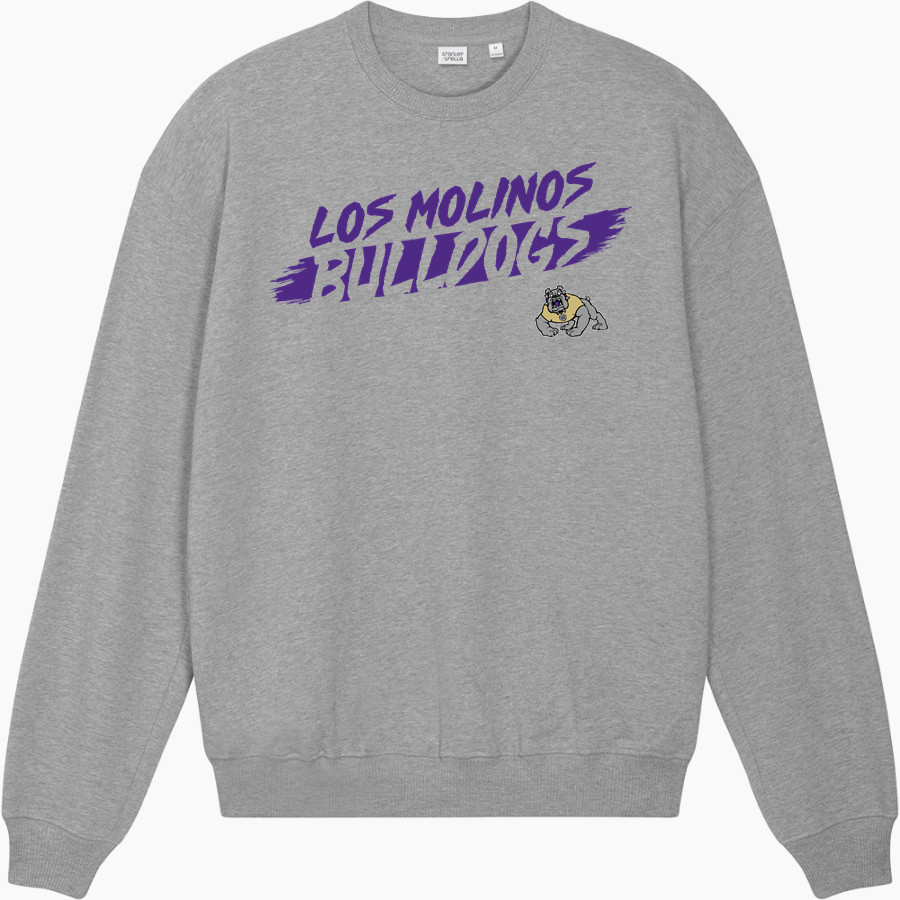 LOS MOLINOS HIGH SCHOOL BULLDOGS Stanley/Stella Unisex Ledger Dry Crewneck Sweatshirt