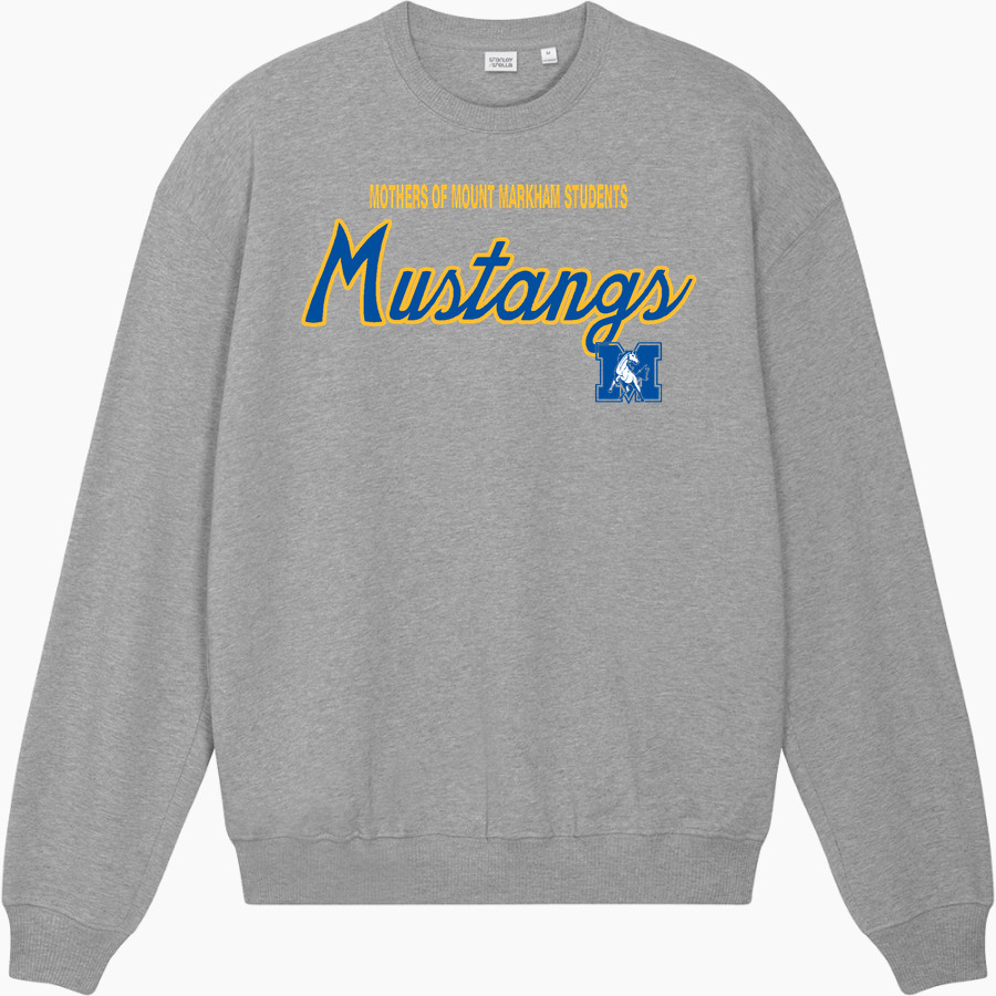 Mothers Of Mount Markham Students Mustangs Stanley/Stella Unisex Ledger Dry Crewneck Sweatshirt