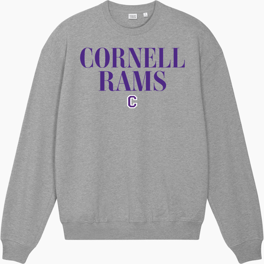 Cornell Rams <span class="pdp-name-mascot">Cornell Rams</span> Stanley/Stella Unisex Ledger Dry Crewneck Sweatshirt