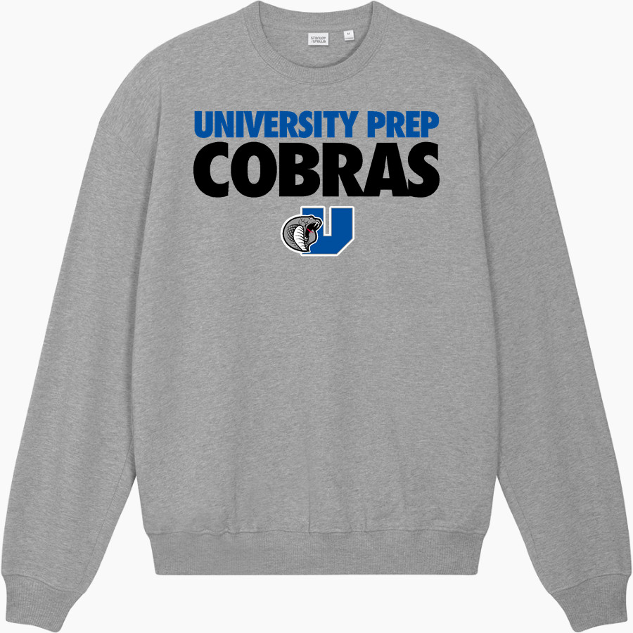 University Prep Cobras <span class="pdp-name-mascot">University Prep Cobras</span> Stanley/Stella Unisex Ledger Dry Crewneck Sweatshirt