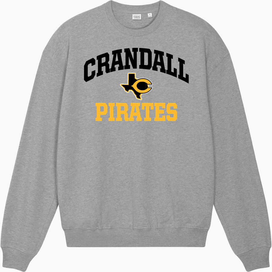 CRANDALL HIGH SCHOOL PIRATES Stanley/Stella Unisex Ledger Dry Crewneck Sweatshirt