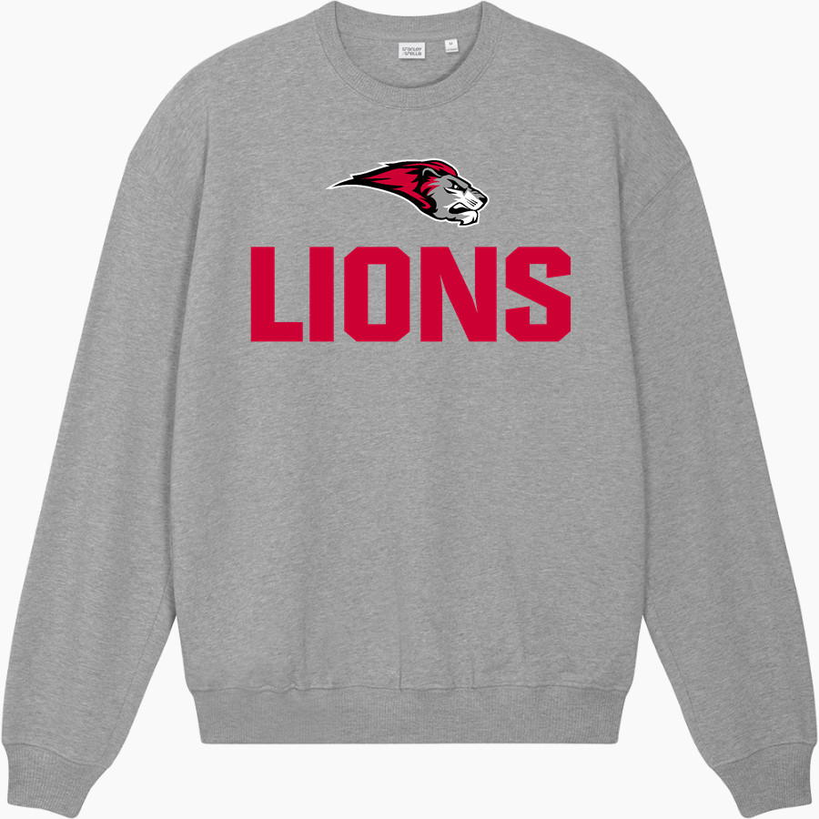 Bryn Athyn College The Official Store of the Lions <span class="pdp-name-mascot">Bryn Athyn College Lions</span> Stanley/Stella Unisex Ledger Dry Crewneck Sweatshirt