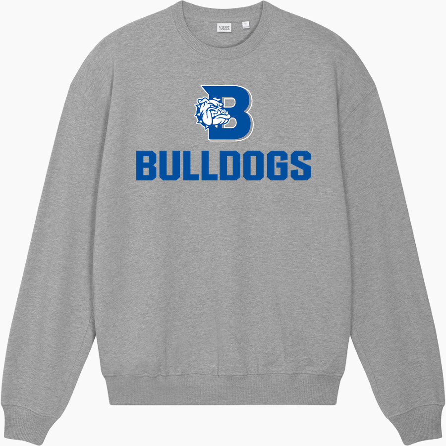 BANDERA HIGH SCHOOL BULLDOGS Stanley/Stella Unisex Ledger Dry Crewneck Sweatshirt