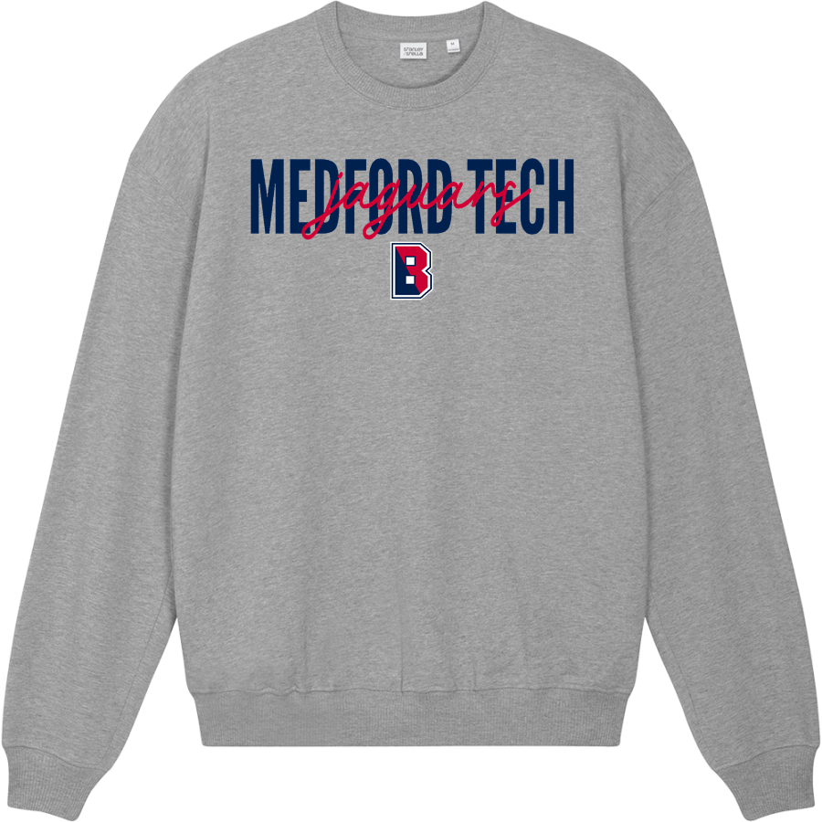 Medford Tech Jaguars <span class="pdp-name-mascot">Medford Tech High School Jaguars</span> Stanley/Stella Unisex Ledger Dry Crewneck Sweatshirt