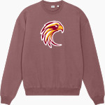 THE DALLES HIGH SCHOOL RIVERHAWKS Stanley/Stella Unisex Ledger Dry Crewneck Sweatshirt Front Thumbnail