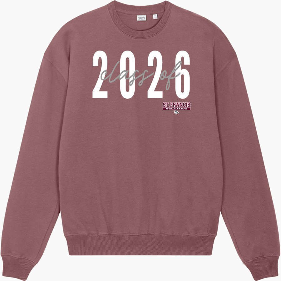 SFHS Sharks Stanley/Stella Unisex Ledger Dry Crewneck Sweatshirt