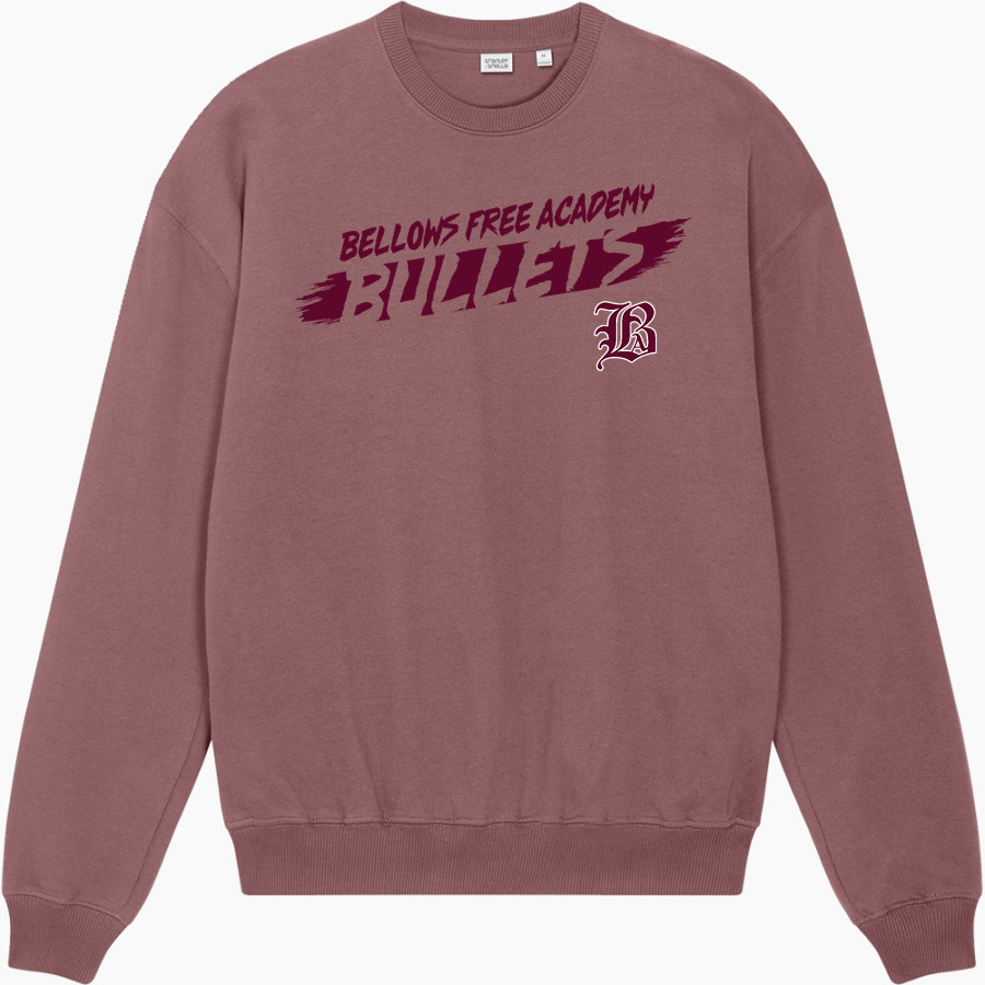 BELLOWS FREE ACADEMY BULLETS <span class="pdp-name-mascot">BELLOWS FREE ACADEMY BULLETS</span> Stanley/Stella Unisex Ledger Dry Crewneck Sweatshirt