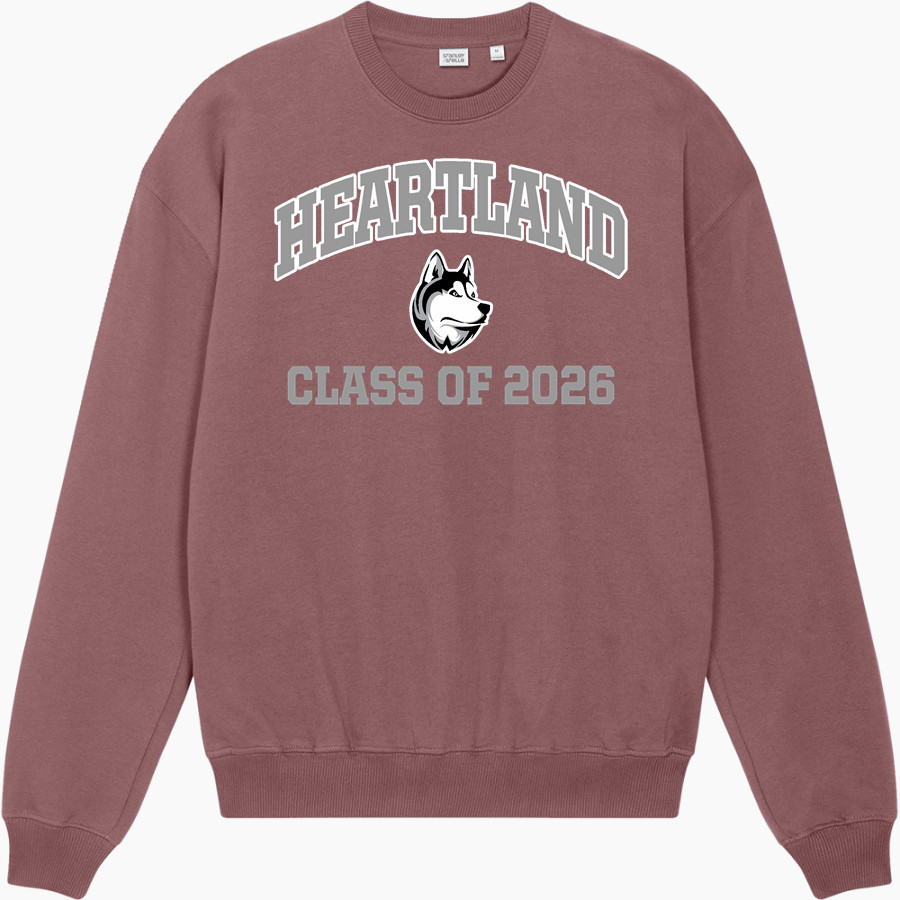 Heartland Huskie <span class="pdp-name-mascot">Heartland Community Schools Huskies</span> Stanley/Stella Unisex Ledger Dry Crewneck Sweatshirt