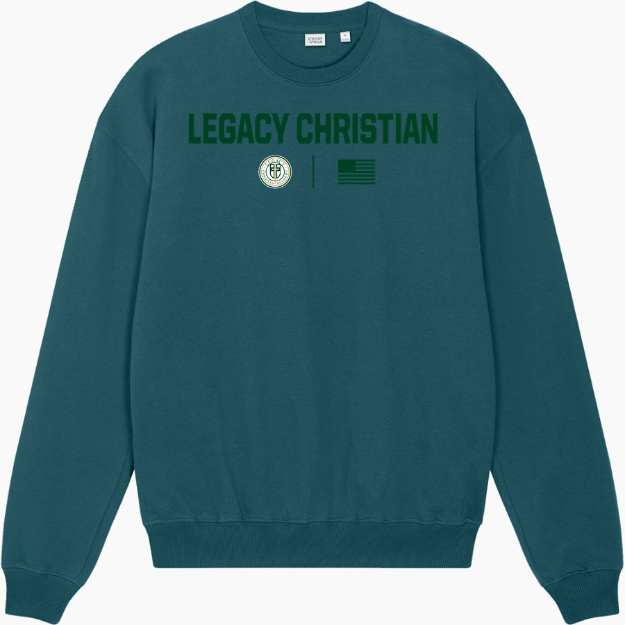 LEGACY CHRISTIAN WARRIORS Stanley/Stella Unisex Ledger Dry Crewneck Sweatshirt
