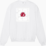 Jamesville DeWitt Red Rams Stanley/Stella Unisex Ledger Dry Crewneck Sweatshirt Front Thumbnail