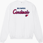 Big Rapids Cardinals <span class="pdp-name-mascot">Big Rapids Cardinals</span> Stanley/Stella Unisex Ledger Dry Crewneck Sweatshirt Front Thumbnail