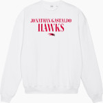 Jonathan Gastaldo Hawks <span class="pdp-name-mascot">Jonathan Gastaldo Hawks</span> Stanley/Stella Unisex Ledger Dry Crewneck Sweatshirt Front Thumbnail