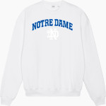 Notre Dame Bulldogs Stanley/Stella Unisex Ledger Dry Crewneck Sweatshirt Front Thumbnail
