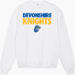 Devonshire Knights <span class="pdp-name-mascot">Devonshire Knights</span> Stanley/Stella Unisex Ledger Dry Crewneck Sweatshirt Front Thumbnail