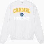 Carmel Greyhounds Greyhounds <span class="pdp-name-mascot">Carmel Greyhounds</span> Stanley/Stella Unisex Ledger Dry Crewneck Sweatshirt Front Thumbnail