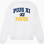 Pius XI Catholic High School Official Online Store <span class="pdp-name-mascot">Pius XI Popes</span> Stanley/Stella Unisex Ledger Dry Crewneck Sweatshirt Front Thumbnail