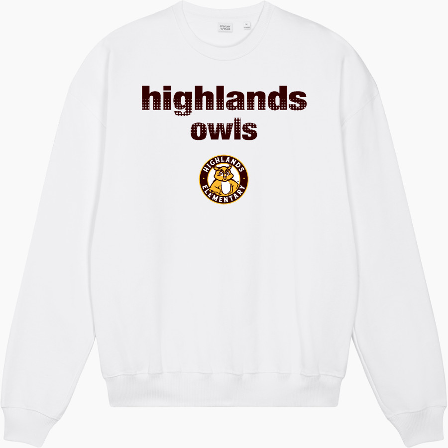 Highlands Owls Stanley/Stella Unisex Ledger Dry Crewneck Sweatshirt