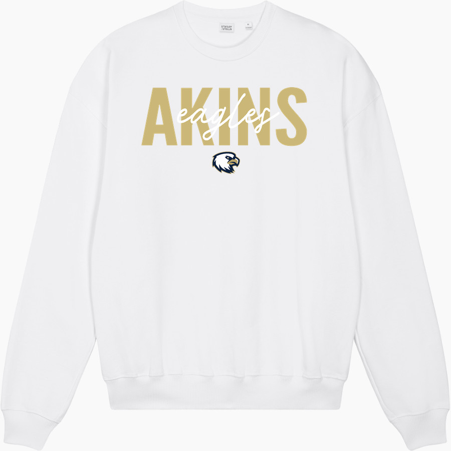 Akins Eagles <span class="pdp-name-mascot">Akins Eagles</span> Stanley/Stella Unisex Ledger Dry Crewneck Sweatshirt